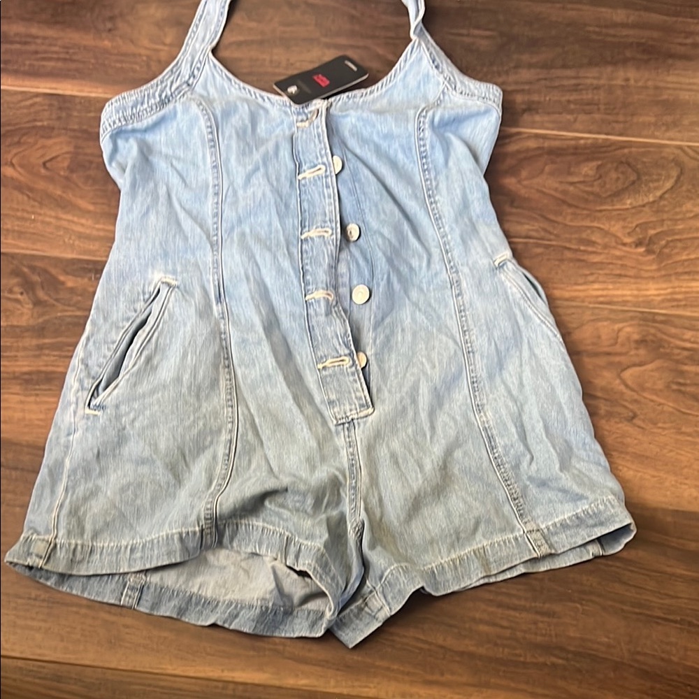 Levi’s Light Blue Denim Romper